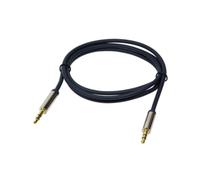 LogiLink CA10300 Câble Audio 3.5mm Mâle/Mâle 3m Bleu, Contacts Or, PVC, Diamètre 3.7mm, RoHS