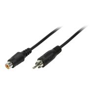 LogiLink CA1032 Câble Acoustique Cinch mâle/Femelle 5 m Noir