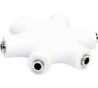 LogiLink CA1088 Jack audio Adaptateur [3x Jack femelle 3.5 mm - 3x Jack femelle 3.5 mm] blanc