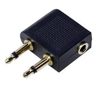 LogiLink CA1089 Adaptateur Audio pour Avion Noir