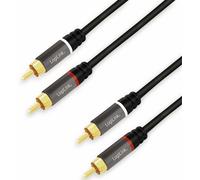 Logilink CA1202 Câble audio LogiLink 2x Cinch -> 2x Cinch RCA 1.0m, noir