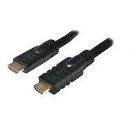 LogiLink Câble actif HDMI High Speed pour écran, 20,0 m Noir G