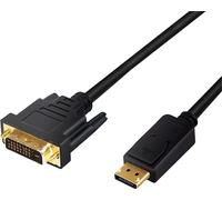 LogiLink Câble adaptateur DisplayPort - DVI noir 1,0 m