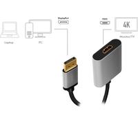 LogiLink Câble adaptateur DisplayPort - HDMI 0,15 m