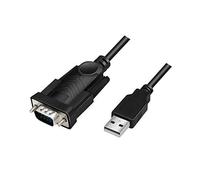 LogiLink AU0048A - Câble adaptateur USB 2.0 (type A) vers série (RS232-9pin) pour Win 11, longueur 1,5 m