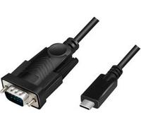 LogiLink Câble adaptateur USB-C - RS232 1,2 m noir