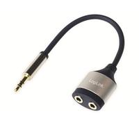 LogiLink CA1100 Jack audio Adaptateur [1x Jack mâle 3.5 mm - 2x Jack femelle 3.5 mm] noir