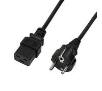 LogiLink CP152 : Câble d'alimentation 1.8m, Noir, CEE7/7 mâle vers IEC C19 femelle, 250V/16A