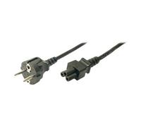 LogiLink - Câble d'alimentation - power CEE 7/7 (M) pour IEC 60320 C5 - CA 250 V - 1.8 m - moulé - noir