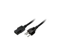 LogiLink - Câble d'alimentation - power IEC 60320 C13 pour EC 60906-1 (M) - 1.8 m - noir
