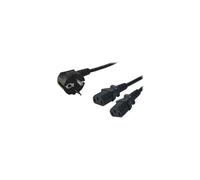 LogiLink Câble d'alimentation CP101 IEC 60320 C13 vers CEE 7/7 (M) 250 V CA 1,5 m Noir