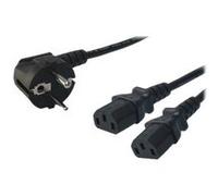 LogiLink - Câble d'alimentation - power IEC 60320 C13 pour power CEE 7/7 (M) - CA 250 V - 1.5 m - noir Noir G