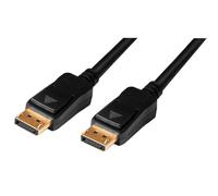 LogiLink Câble de connexion actif DisplayPort, noir, 15 m