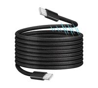 LogiLink Câble de connexion USB 2.0 type C (mâle vers mâle) magnétique USB-PD (PowerDelivery) 100 W avec chipset E-mark en nylon, longueur : 1,5 m
