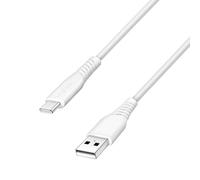 LogiLink Câble de connexion USB 2.0 Type-C vers type A (mâle/mâle) - Charge rapide - Transfert de données 480 Mbit/s - 15 W - Blanc - Longueur : 0,3 m