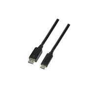 LogiLink Câble de connexion USB-C - DisplayPort, 3,0 m, noir
