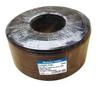 LogiLink - Câble de téléphone en vrac - 100 m - plat - blanc