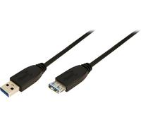 LogiLink Câble d'extension USB 3.0 noir 2,0 m