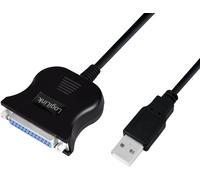 LogiLink USB 1.1 Câble de raccordement [1x USB 1.1 type A mâle - 1x SUB-D femelle 25 pôles] UA0054 1.50 m