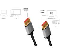 LogiLink Câble DisplayPort 1.4 mâle - mâle 1,0 m