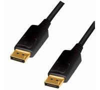 LogiLink Câble DisplayPort CD0101 2 m – DP 1.2 4K/60Hz Mâle/Mâle Noir