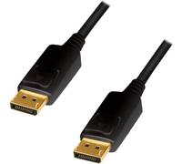 Logilink Câble DisplayPort,DP/M vers DP/M,4K/60Hz,CCS,Black,5m
