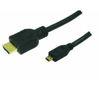 LogiLink Câble HDMI A mâle - D mâle Micro 1,5 m noir