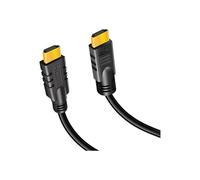 LogiLink - Câble HDMI avec Ethernet - HDMI mâle pour HDMI mâle - 25 m - noir - actif, moulé, support 4K