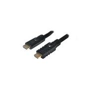 LogiLink - Câble HDMI avec Ethernet - HDMI mâle pour HDMI mâle - 25 m - noir - actif, moulé, support 4K