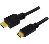 LogiLink Câble HDMI CH0022 HDMI (A) > mini HDMI (C), 1,5m