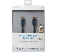 LogiLink Câble HDMI Premium pour Ultra HD 5,0 m noir