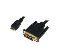 LogiLink Câble Mini HDMI Mini HDMI - DVI-D 1,0 m noir