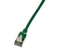 Logilink Câble patch CAT6A STP TPE SlimLine Vert 5 m