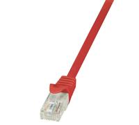 LogiLink Câble patch EconLine, cat. 6, U/UTP, 0,5 m, rouge