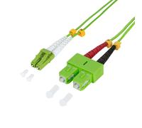 LogiLink Câble patch fibre optique LC-Duplex - SC-Duplex OM5 2,0 m