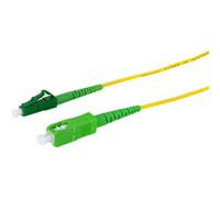 LogiLink Câble patch fibre optique, OS2, 15 m, jaune