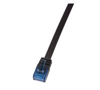 LogiLink Câble patch plat U/UTP Cat. 5e 15,0 m noir