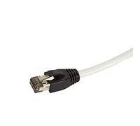 LogiLink Câble patch RJ45 CQ8032S CAT 8.1 S/FTP 1 m Gris clair Sans halogène 1 pièce