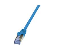 LogiLink Câble Réseau Cat.6A S/FTP 1m Bleu - Connecteurs RJ-45 Mâle, LSZH, AWG 27/7, 10000 Mbit/s - CQ3036S - Certification ISO/IEC 11801