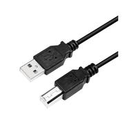Logilink Câble USB 2.0, USB-A/M vers USB-B/M, noir, 2 m