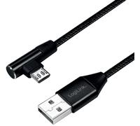 LogiLink Câble USB 2.0 USB-A - Micro-USB mâle 0,3 m noir
