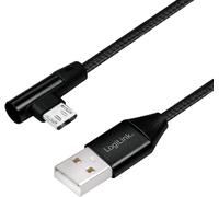LogiLink Câble USB 2.0 USB-A - Micro-USB mâle 1,0 m noir