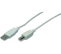 LogiLink Câble USB 2.0 USB-A - USB-B mâle 3,0 m gris