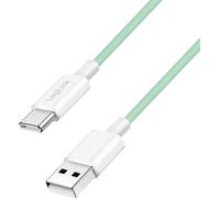 LogiLink Câble USB 2.0 CU0326 USB-A vers USB-C 0,5 m Nylon tressé 60W (PD 20V/3A) Vert