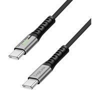 LogiLink Câble USB-C USB 2.0 USB-C® mâle 3.00 m noir avec LED, connecteur utilisable des deux cotés CU0425