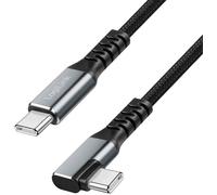 LogiLink Câble USB-C USB 3.2 Gen2 USB-C® mâle 2.0 m noir coudé à 90° vers la droite CU0272