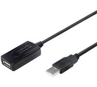 LogiLink Câble USB USB 2.0 USB-A mâle, USB-A femelle 10.00 m noir UA0143