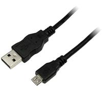LogiLink Câble USB USB 2.0 USB-A mâle, USB-Micro-B mâle 1.80 m noir