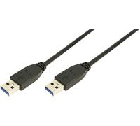 LogiLink Câble USB CU0039 USB 3.2 Gen1 USB-A mâle vers USB-A mâle 2,00 m noir