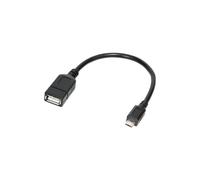 LogiLink AA0035 câble USB USB 2.0 0,2 m Micro-USB B USB A Noir